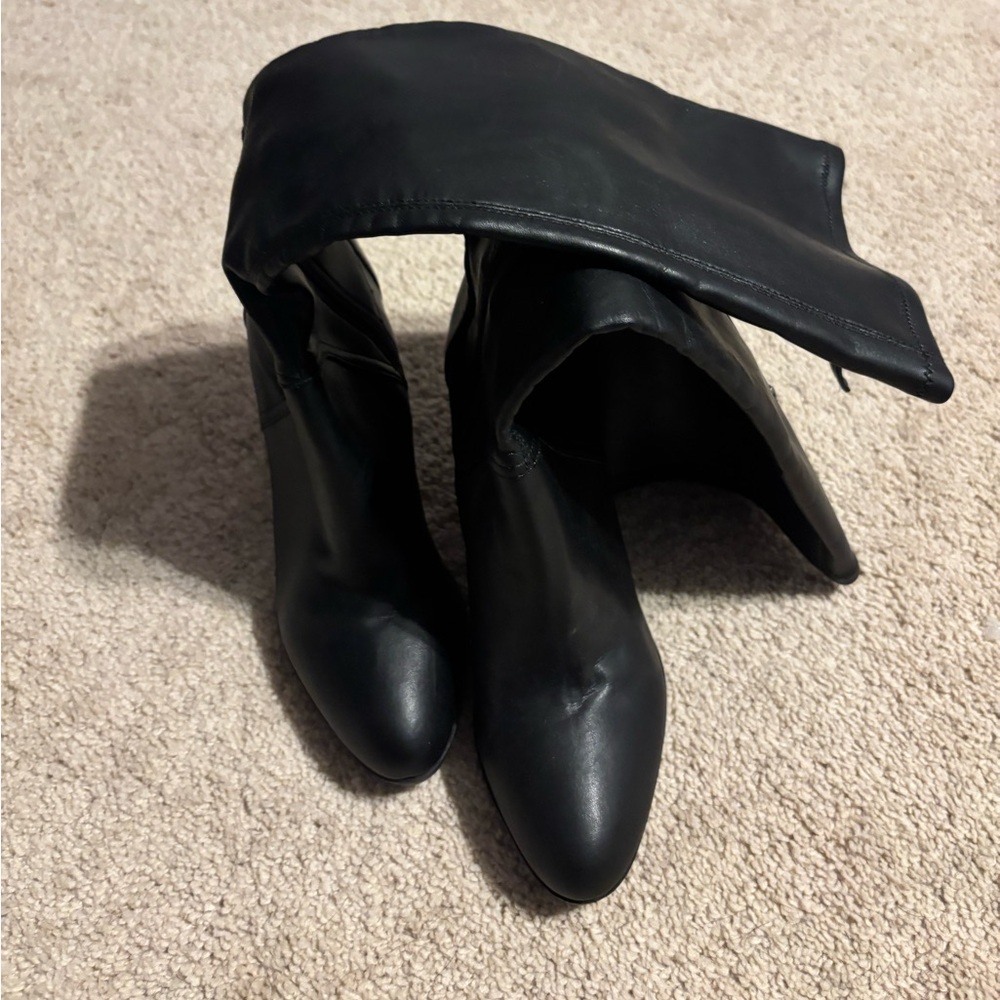 Franco Sarto Black Heeled Boots